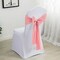 10 Pieces Rose Elegant 8"x108" Polyester Chair Sashes for Weddings & Special Events